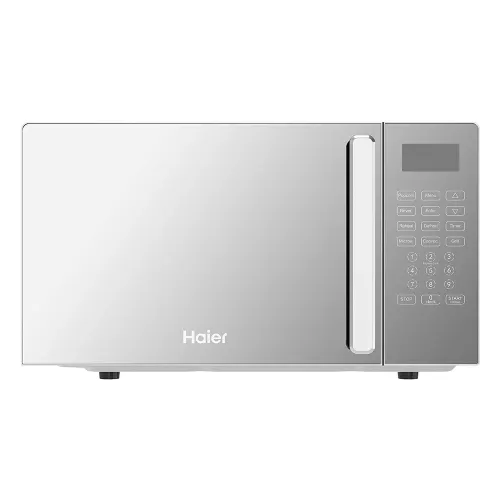 Haier 20 Litres Convection Microwave Oven | 66 Auto Cook Menus | Mirror Glass Design | Stainless Steel Cavity (HIL2001CSSH, Silver)