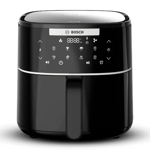 Bosch Crispmaxx Air Fryer | 4L Capacity | 1350W | Touch Panel | 6 Preset Menus | Preheat & Keep Warm Function | Adjustable Grid | Black