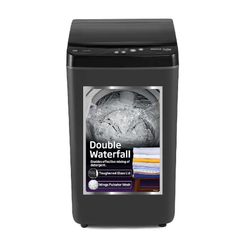 LG 7.5 Kg 5 Star Fully Automatic Top Load Washing Machine | Smart Inverter Technology | TurboDrum | Auto Pre Wash | Smart Diagnosis (T75VBMB1Z, Middle Black)